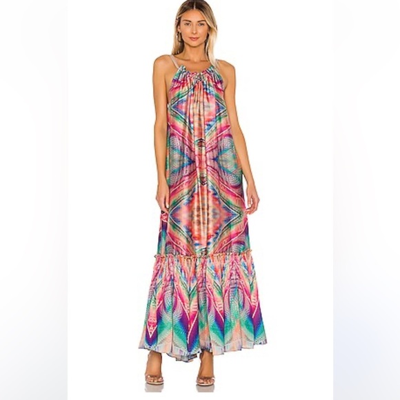 Revolve Le Superbe Kaleidoscope Beach Gown Dress - Picture 3 of 8
